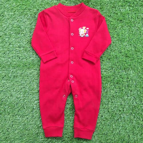 Long Sleeve Pack of 2 Open Feet Rompers - Red & Car - Image 8