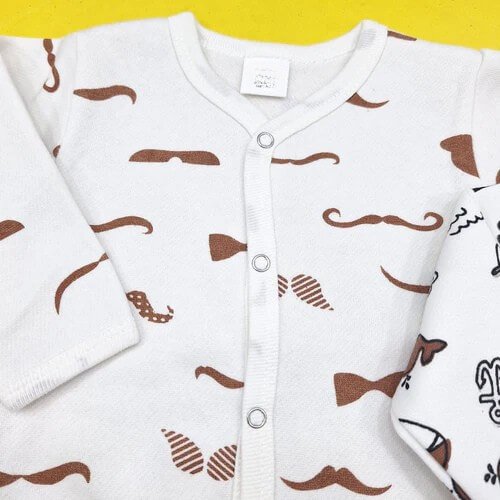 Pack of 2 Rompers - Fleece - Brown - Gentleman & Sea - Image 4