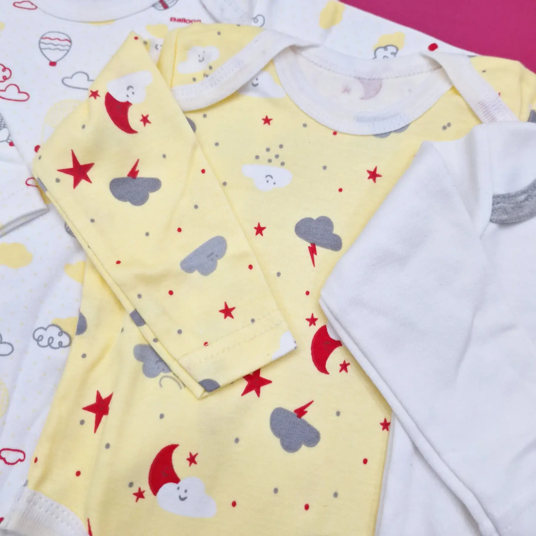 Pack of 3 Short Body Long Sleeves Bodysuits - Image 5