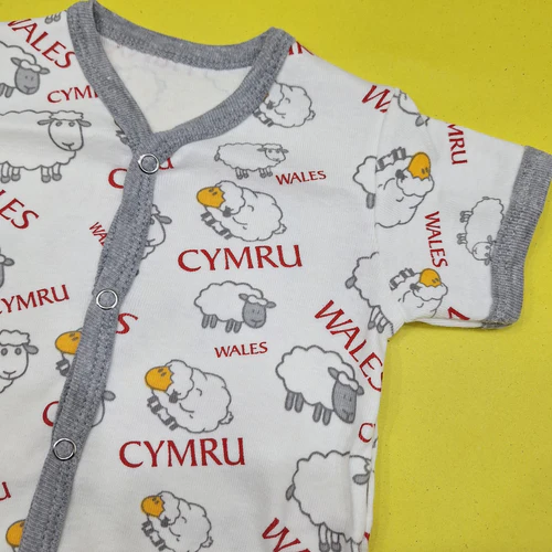 Pack of 3 Short Leg Rompers - Red - Image 4