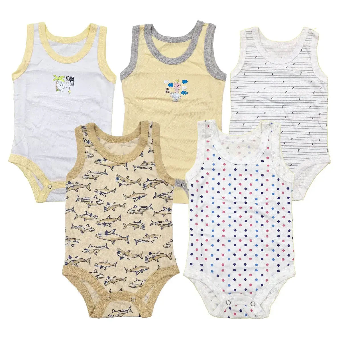 Pack of 5 Onesies - Unisex