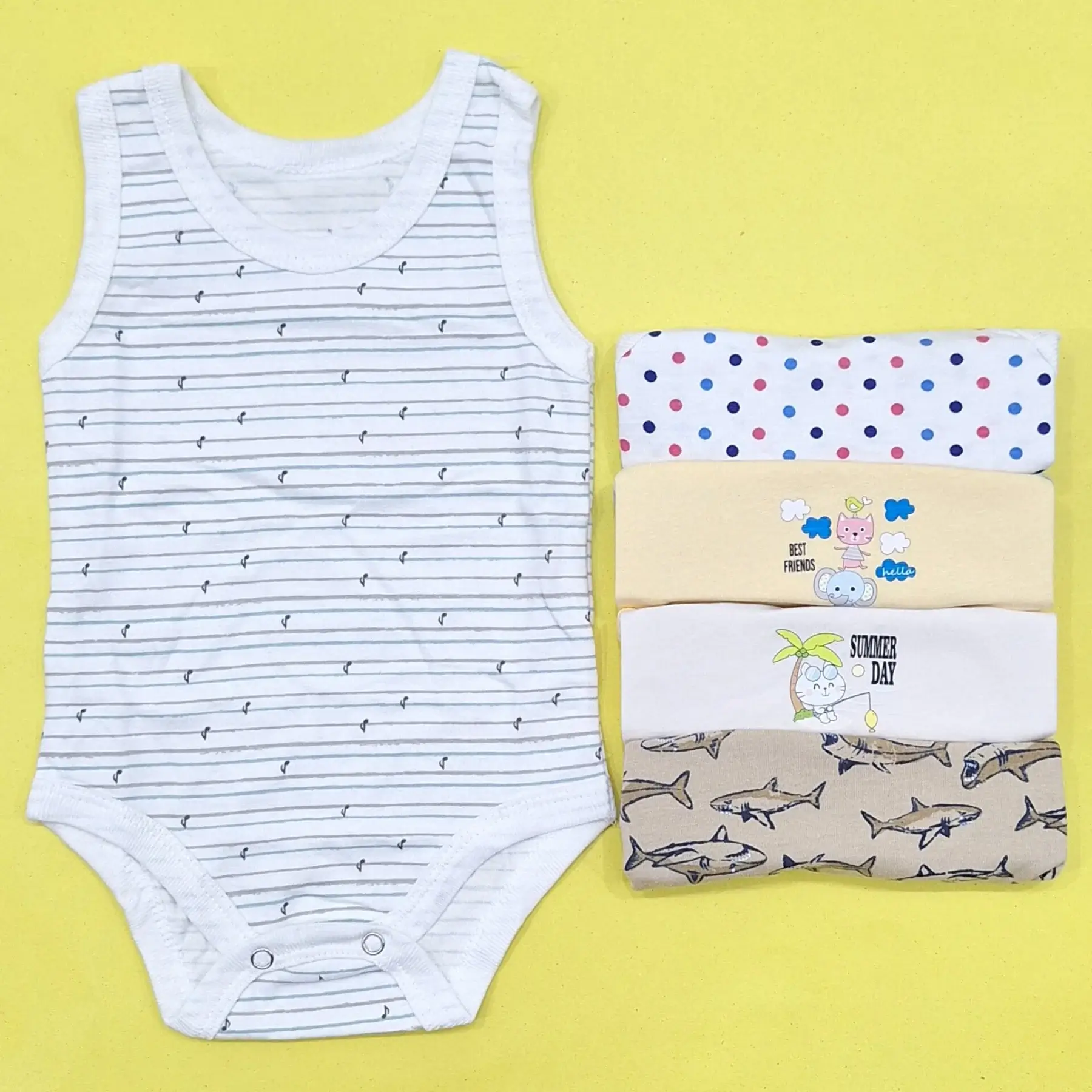 Pack of 5 Onesies - Unisex - Image 2