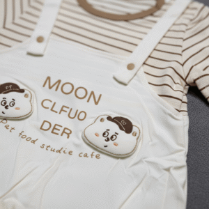 Imported Suspender Style Baby Romper – Bear Print Cotton Summer Newborn Outfit