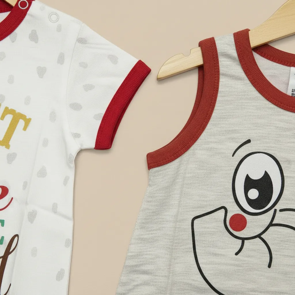 Pack of 3 Baby Rompers – Cutest Apple in the Orchard, Red Apple Print, and Who Loves Elephants - Image 7