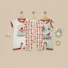 Pack of 3 Baby Rompers – Cutest Apple in the Orchard, Red Apple Print, and Who Loves Elephants