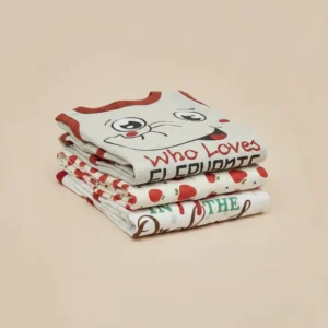 Pack of 3 Baby Rompers – Cutest Apple in the Orchard, Red Apple Print, and Who Loves Elephants