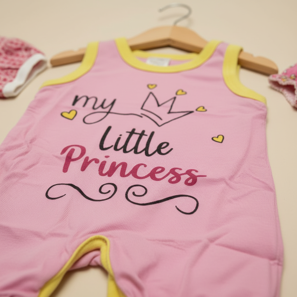Pack of 3 Baby Rompers – Pink, Red, and Floral – Soft & Comfortable for Your Little One - Image 7